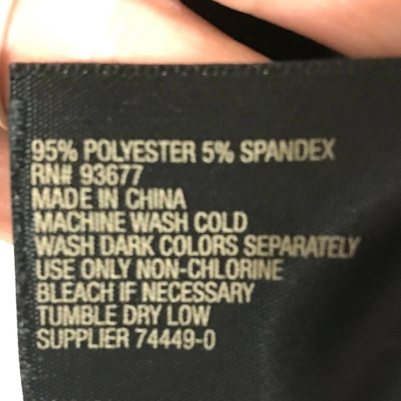 Worthington Top Blouse Size Medium Black‎ Gray - Picture 8 of 8